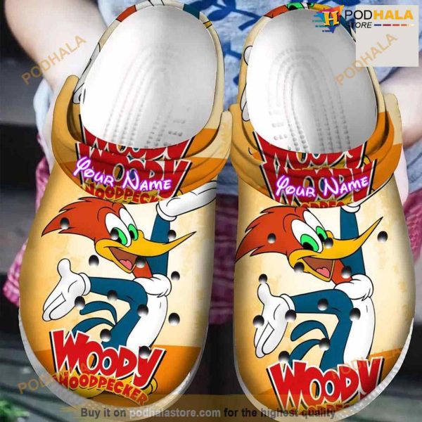 Personalized Name Woody Woodpecker Crocs Shoes Comfortable For Women Men Crocs Classic