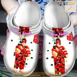 Personalized Name Wreck It Ralph Crocs Classic Comfortable For Mens Womens