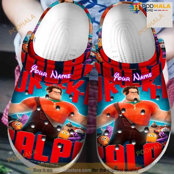 Personalized Name Wreck It Ralph Crocs Clogs Shoes Comfortable For Mens Womens
