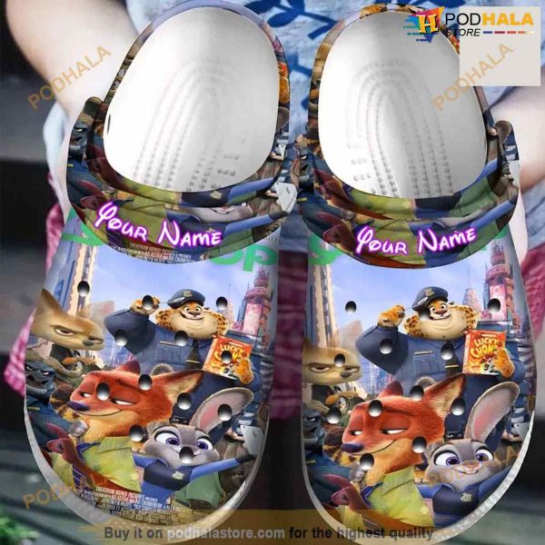 Personalized Name Zootopia Crocs Clog Shoes Crocs For Women Crocs Classic