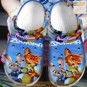 Personalized Name Zootopia Crocs Shoes Comfortable For Mens Womens Crocs Classic