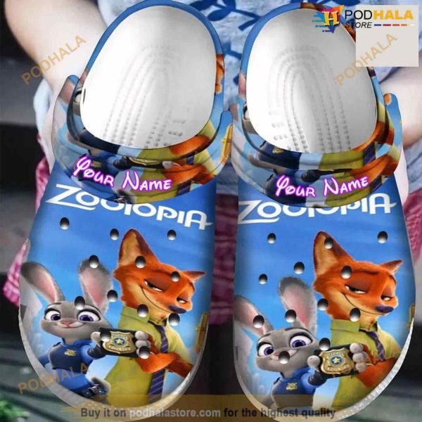Personalized Name Zootopia Crocs Shoes Comfortable For Mens Womens Crocs Classic