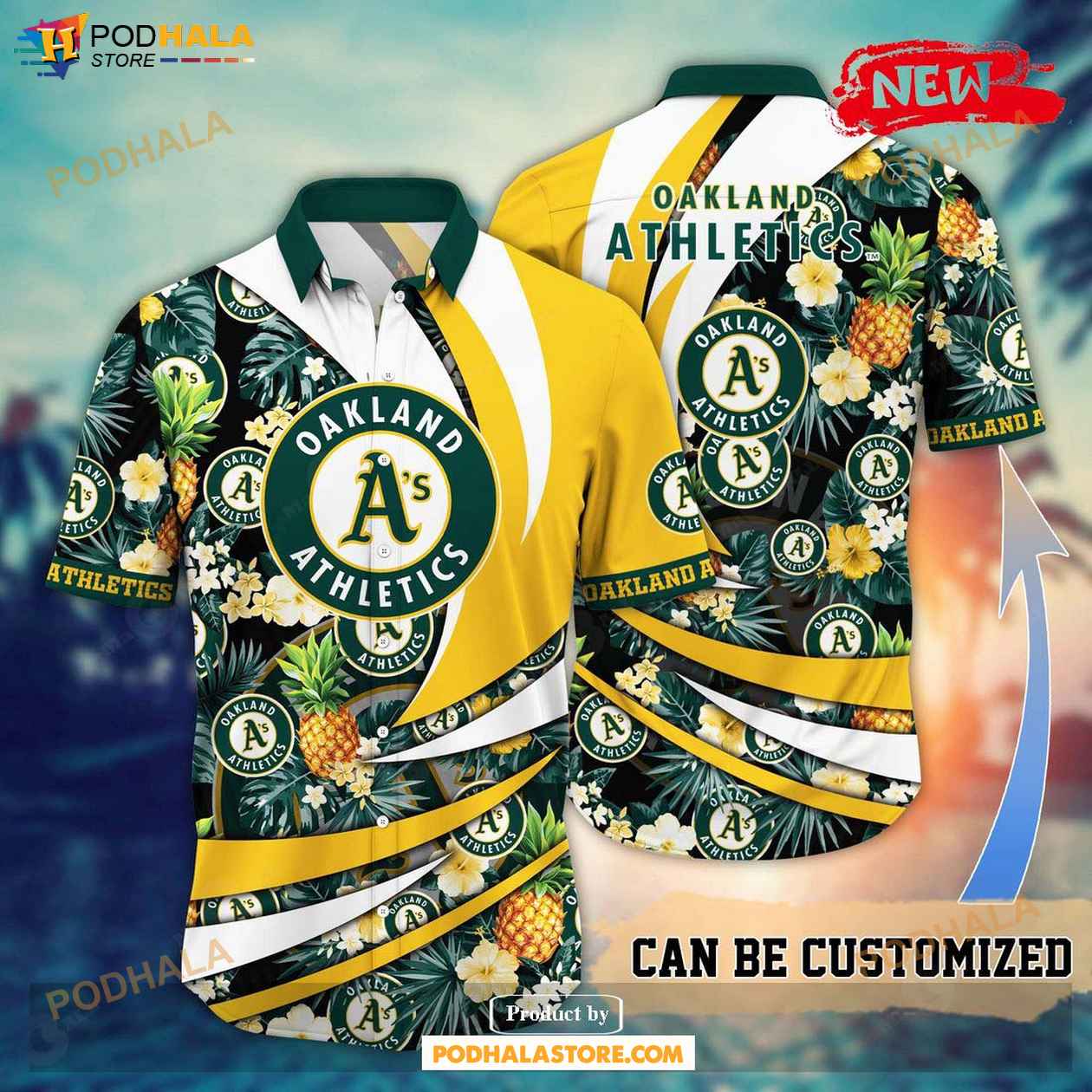 Personalized Oakland Athletics MLB Flower Pineapple Summer Baseball  Hawaiian Shirt - Bring Your Ideas, Thoughts And Imaginations Into Reality  Today