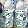 Personalized Peanuts Snoopy Chill Out Crocs Clog Slippers