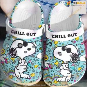 Personalized Peanuts Snoopy Chill Out Crocs Clog Slippers