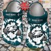 Personalized Philadelphia Eagles Hands Ripping Light Crocs Clog Shoes