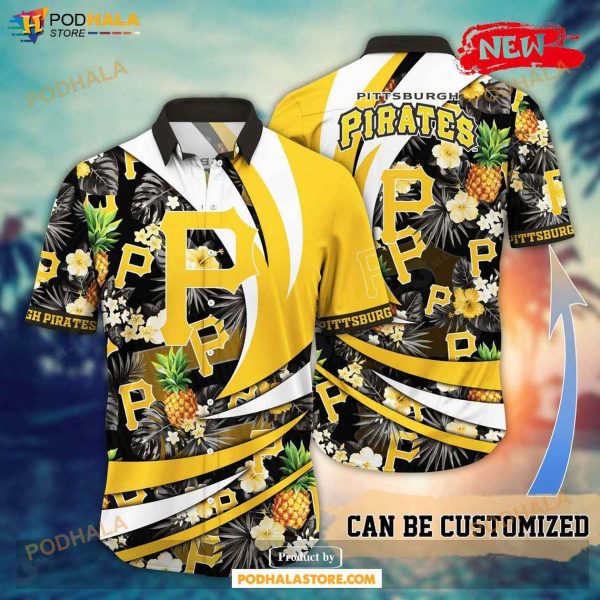 Personalized Pittsburgh Pirates MLB Flower Pineapple Summer Baseball Hawaiian Shirt