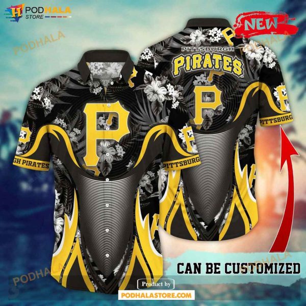 Personalized Pittsburgh Pirates MLB Flower Summer Baseball Hawaiian Shirt