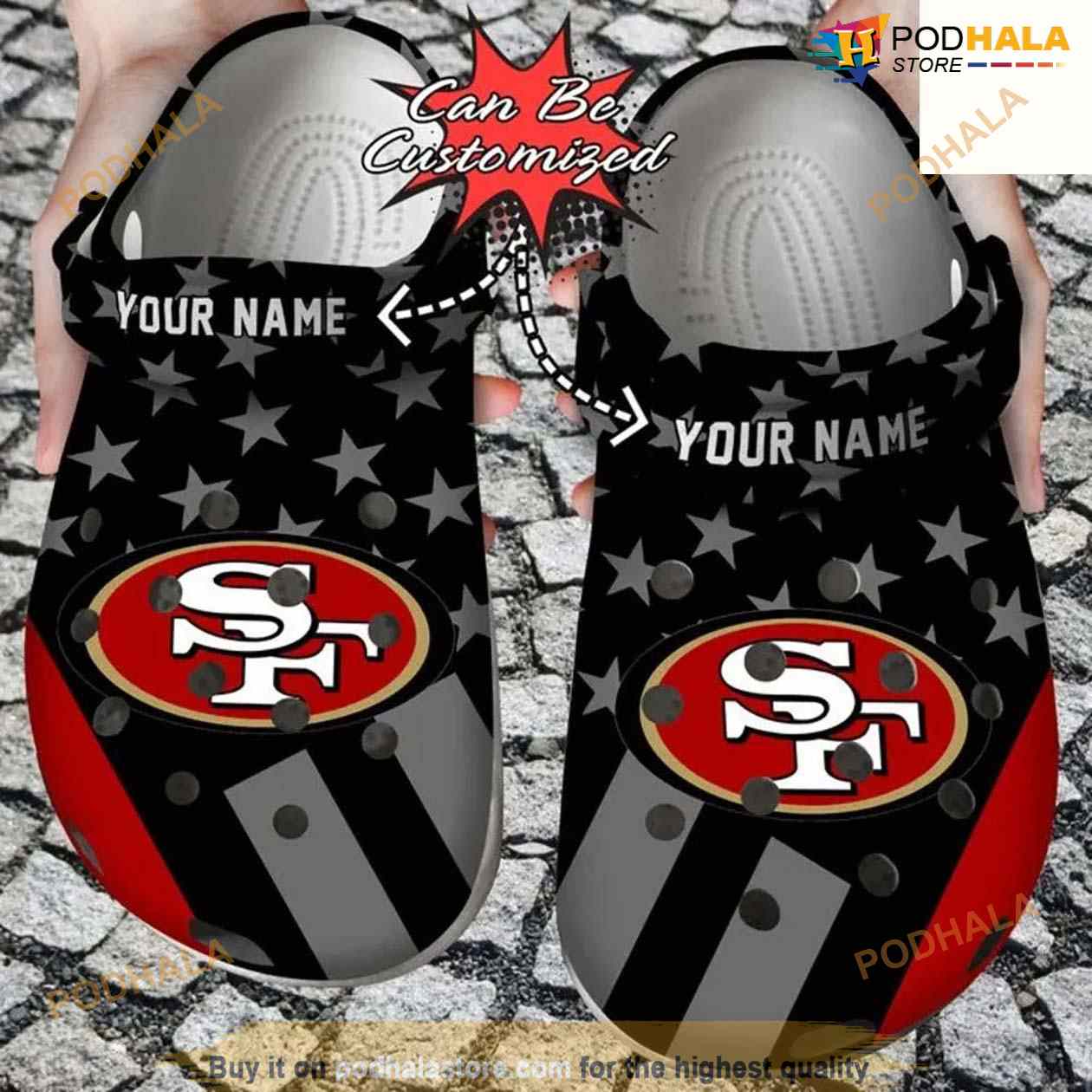 Personalized NFL San Francisco 49ers Crocs Shoes 49ers Gift For Men - T- shirts Low Price