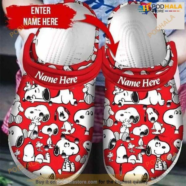 Personalized Snoopy Dog Comfy Footwear Crocs Clog Shoes For Men Women