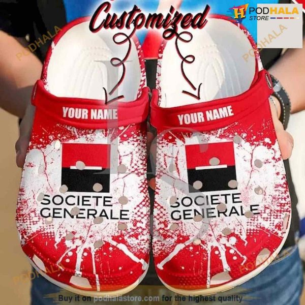 Personalized Socite Generale Crocs Clog Shoes