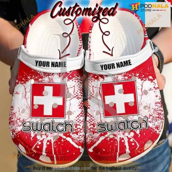 Personalized Swatch Crocs Clog Shoes