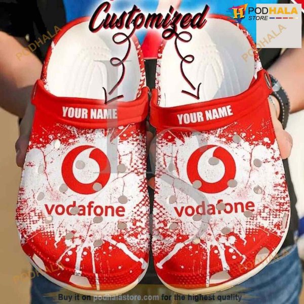 Personalized Vodafone Crocs Clog Shoes