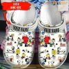 Personalized Woodstock Snoopy Peanuts Gift For Fan Classic Water Rubber Crocs Crocband Clogs