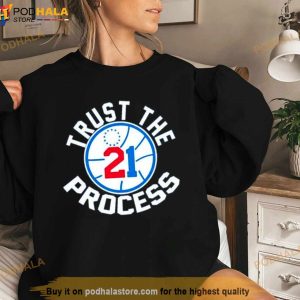 Philadelphia 76ers Joel Embiid Trust The Process 21 Shirt 3