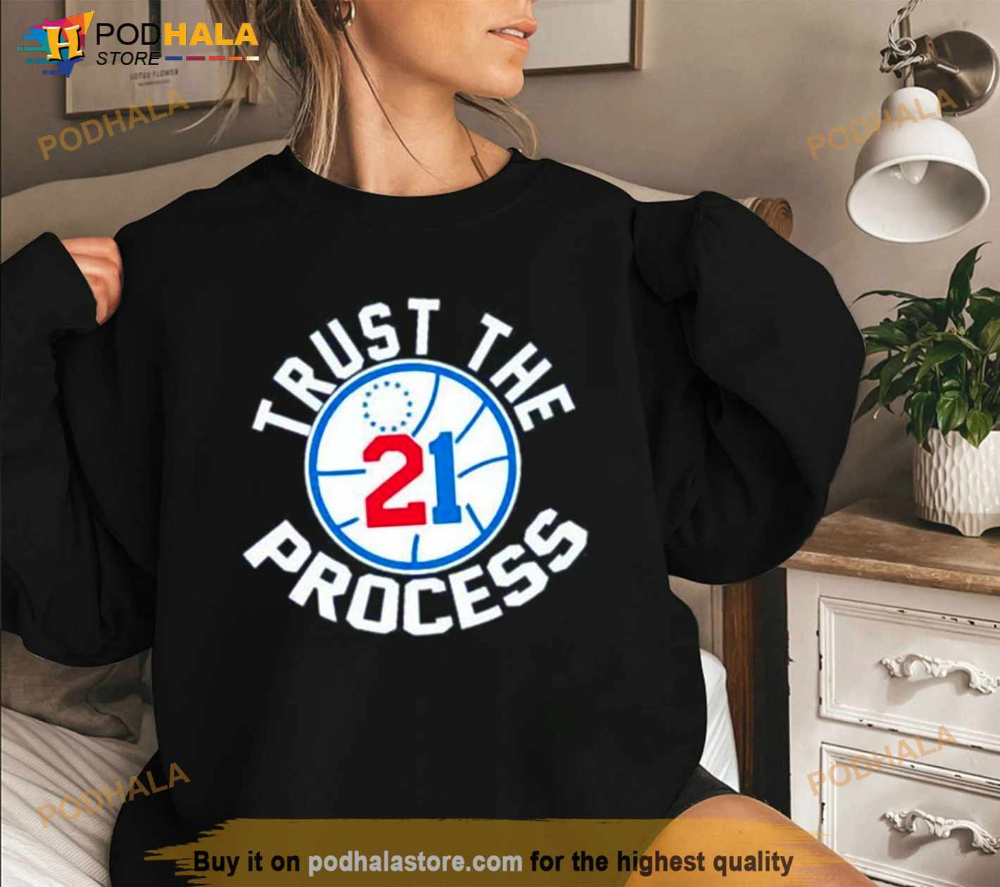 Philadelphia 76ers Joel Embiid Trust The Process 21 Shirt
