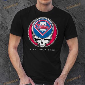 Philadelphia Phillies Grateful Dead Steal Your Base Shirt 2