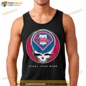 Philadelphia Phillies Grateful Dead Steal Your Base Shirt 3