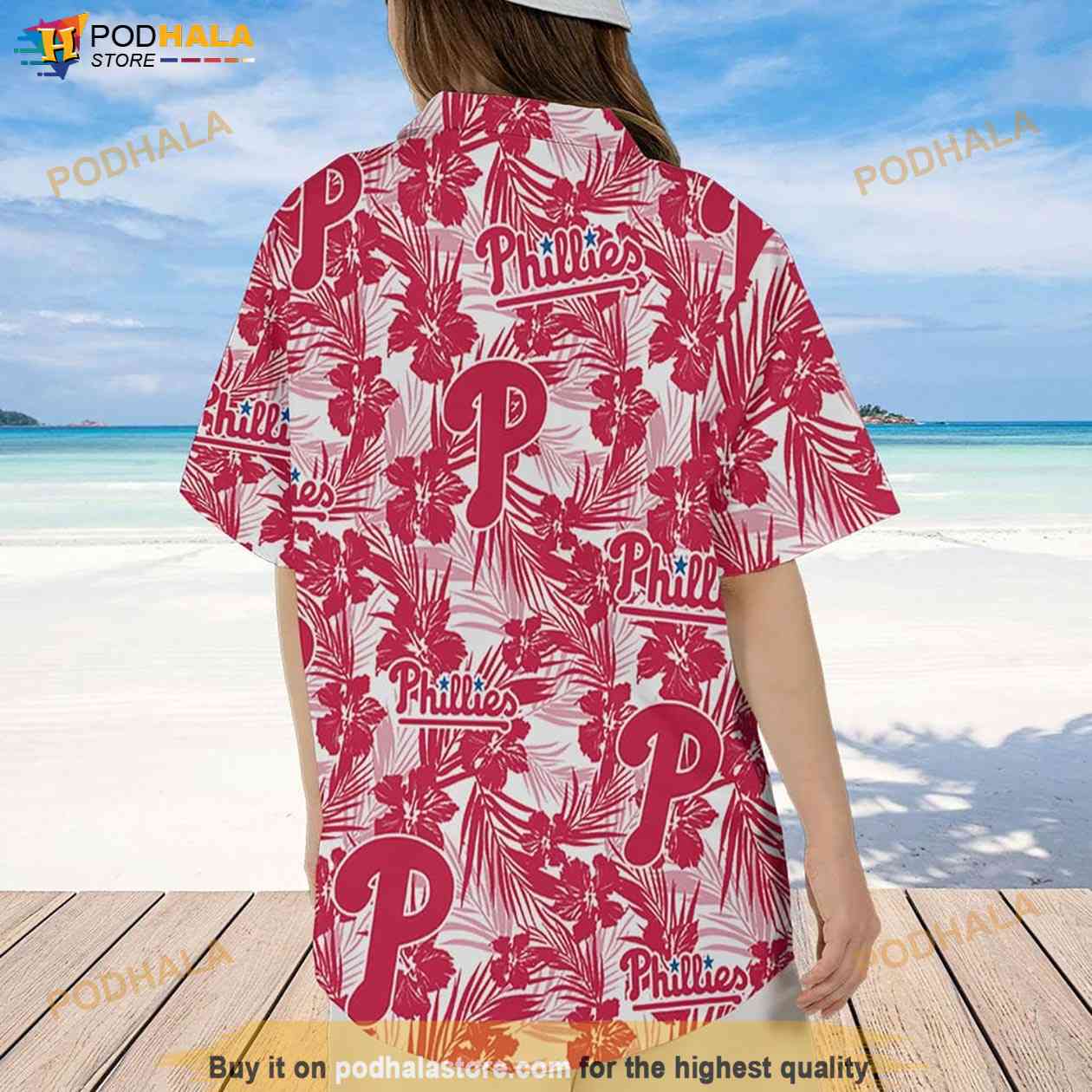 Philadelphia Phillies Tropical Flower Hawaiian Shirt