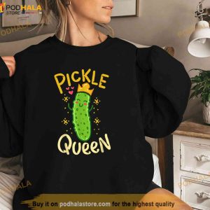 Pickle Queen Vegan Funny Cucumber Vegetable Shirt 3