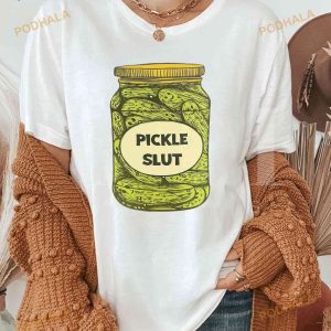 PICKLE SLUT Shirt, Vintage Canned Pickles Shirt, Women Slut Shirt