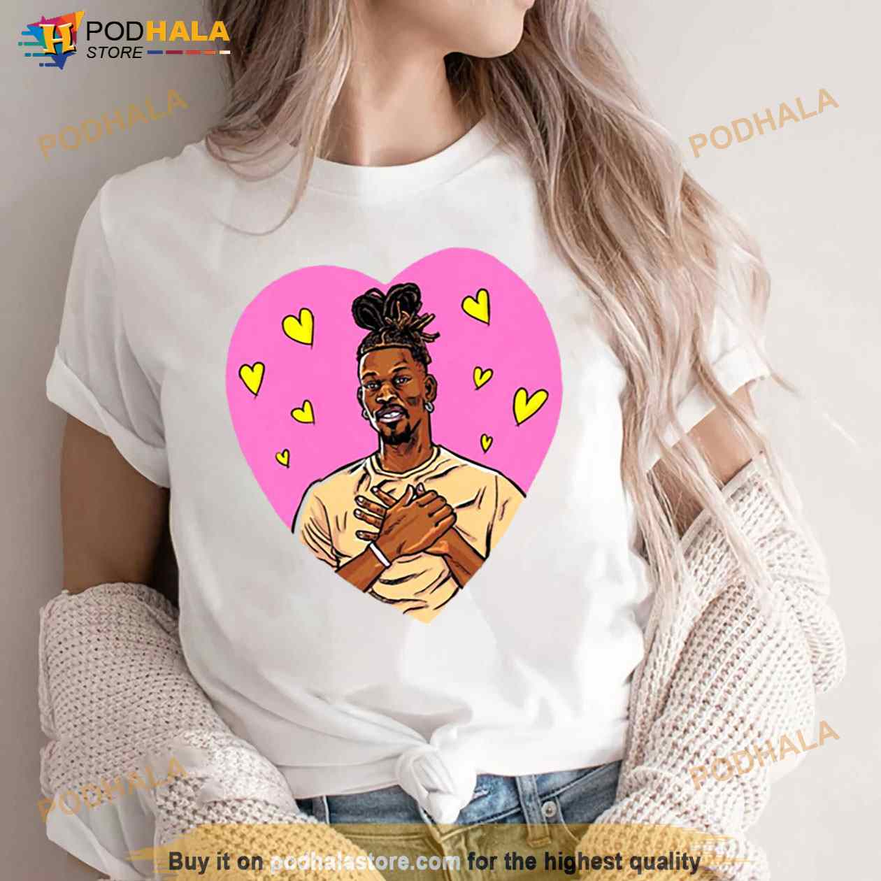 Pink Heart For Jimmy Butler Shirt