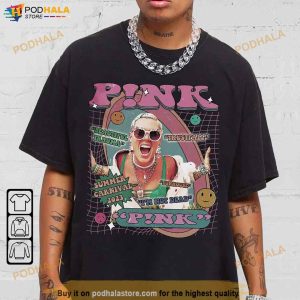 Pink Music Shirt Trustfall Album Vintage Tee Summer Carnival Tour 2023 Gift For Fan 2