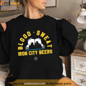 Pittsburgh Riverhounds Sc Wins Blood Sweat Iron City Beers Fan Gifts T Shirt