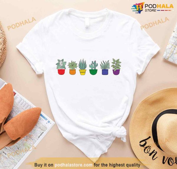 Plant LGBTQ Pride Shirt, Gender Neutral Shirt, Cute Pride T-Shirt, LGBTQ Ally