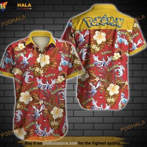 Pokemon V Funny Hawaiian Shirt, Aloha Shirt