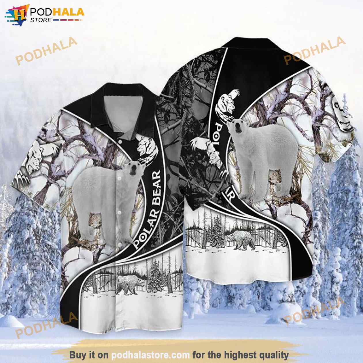 Polar Bear Funny Hawaiian Shirt, Aloha Shirt Polar Bear Funny Hawaiian Shirt, Aloha Shirt