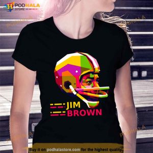 Pop Art Portrait Jim Brown Shirt