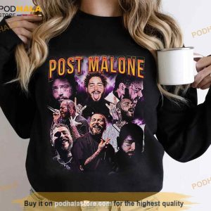 Post Malone Graphic Tee 90s Vintage Shirt Post Malone Merch For Fans 2