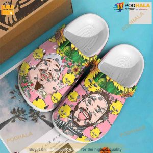 Post Malone High Quality Sunflower Crocs Crocband Clog Shoes