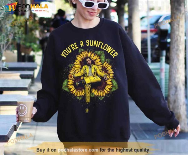 Post Malone Sunflower Shirt, Posty Twelve Carat Europe Gift For Women Men