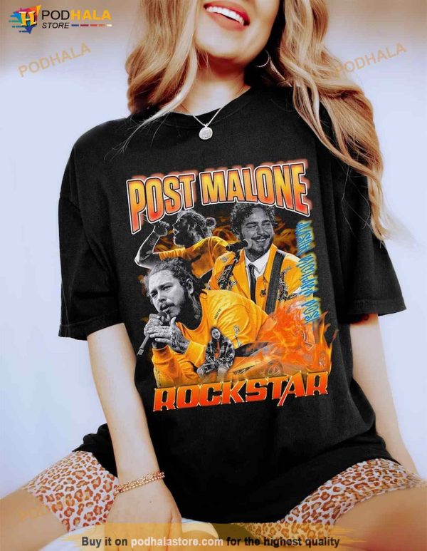 Post Malone Vintage 90s Shirt, Post Malone Unisex T-Shirt, Post Malone Concert Merch