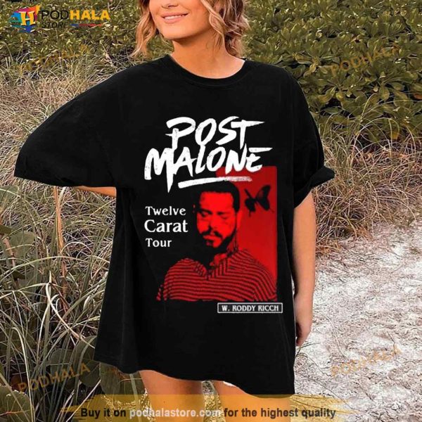 Post Malone Vintage Graphic Shirt, Twelve Carat Tour Merch For Fans