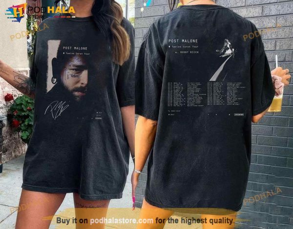 Posty Twelve Carat Shirt, PM Twelve Carat Tour Shirt, Post Malone Merch