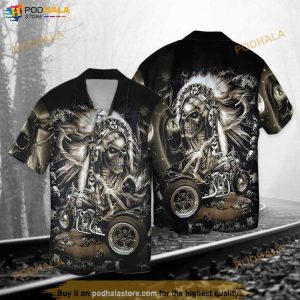 Premium Skull Funny Hawaiian Shirt, Aloha Shirt