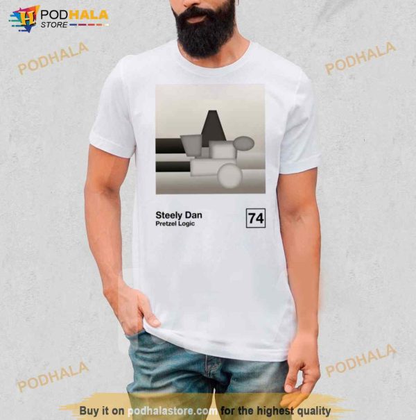 Pretzel Logic Minimalist Style Graphic Steely Dan Shirt