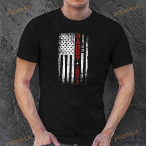 Promoted To Daddy 2023 First Time Fathers Day New Dad Gifts Shirt