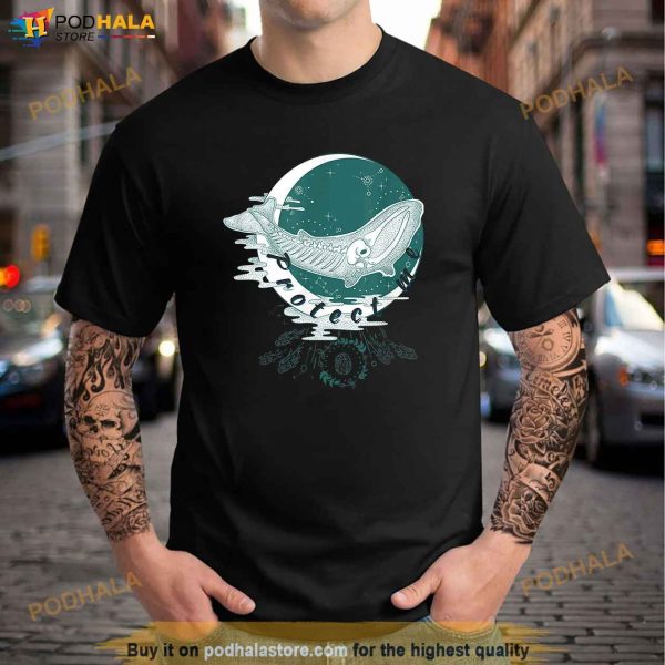 Protect me Orca Whale Ocean Sea Planet Fish Stars Galaxy Shirt