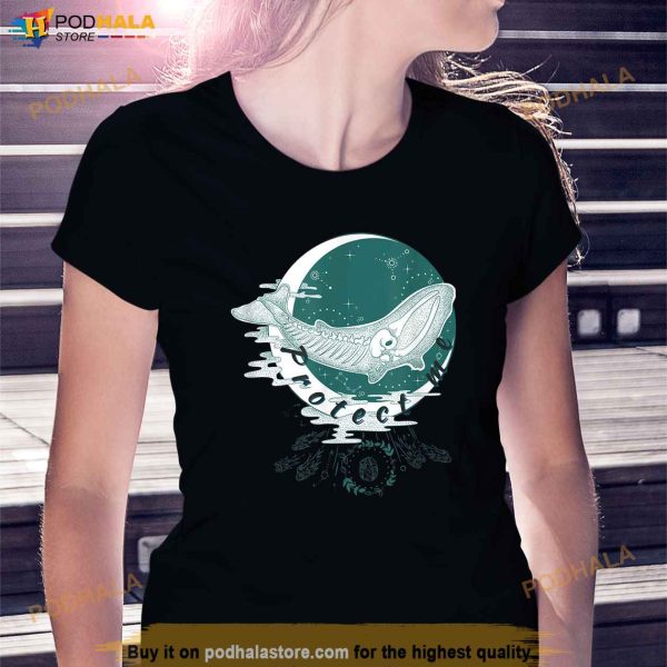 Protect me Orca Whale Ocean Sea Planet Fish Stars Galaxy Shirt