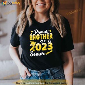 Proud Brother Of A 2023 Senior Funny Graduation Shirt 3