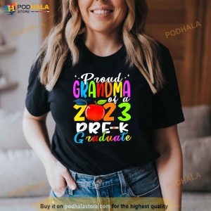 Proud Grandma Of 2023 Prek Graduate Mothers Day Graduation Shirt 3