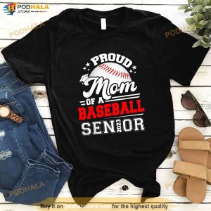 Proud Mom Of A Baseball Senior 2023 Graduate Graduation Shirt 3