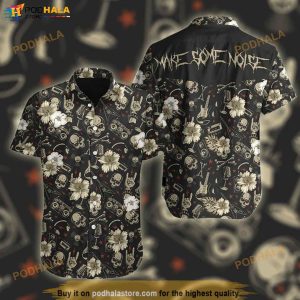 Punk Rock Make Some Noise Hawaiian Shirt, Tropical Shirt
