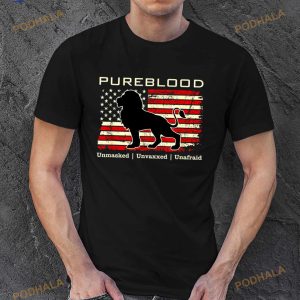 Pureblood Movement Pureblood Medical Freedom Lion Usa Flag Shirt 2