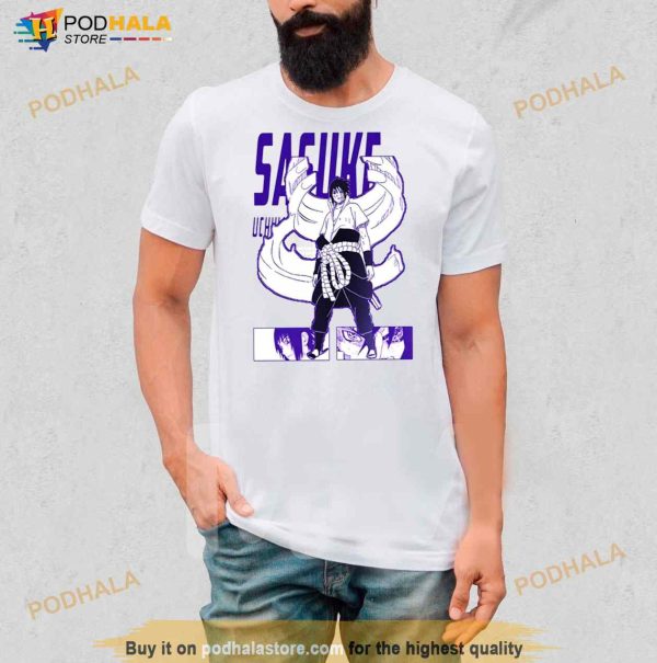 Purple Manga Sasuke Naruto Shippuden Shirt
