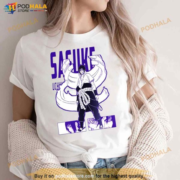 Purple Manga Sasuke Naruto Shippuden Shirt